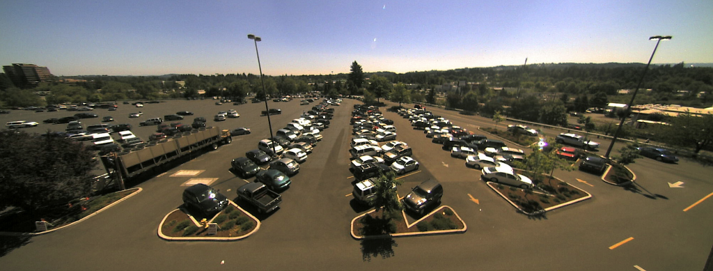 view from parking lot cam